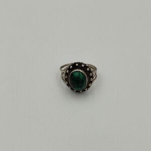 Sterling Silver Turquoise Adjustable Ring